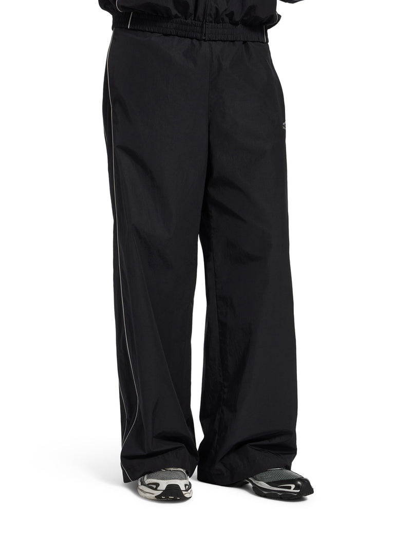 PANTALONI DA TUTA BODYS IN POPELINE DI COTONE TECNICO NERO