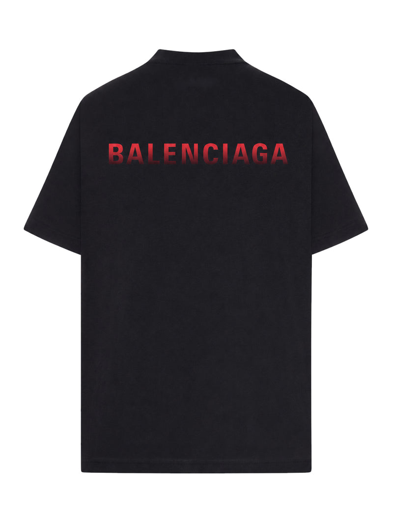 T-SHIRT OVERSIZE CON STAMPA SFUMATA SUL RETRO