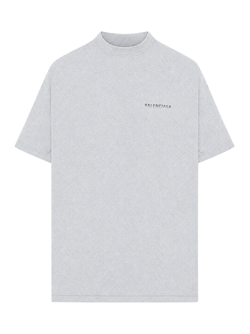 T-SHIRT OVERSIZE CON STAMPA SFUMATA SUL RETRO