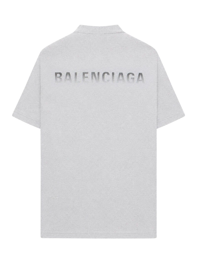 T-SHIRT OVERSIZE CON STAMPA SFUMATA SUL RETRO