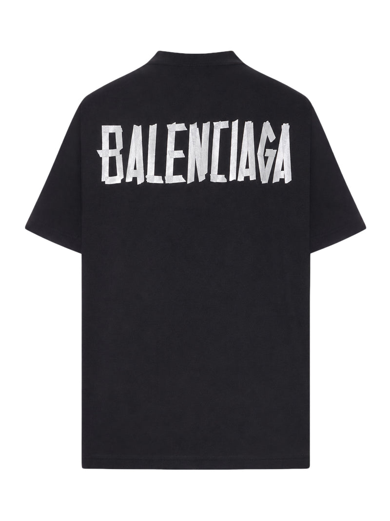 T-SHIRT GLITTER TAPE TYPE VESTIBILITÀ AMPIA