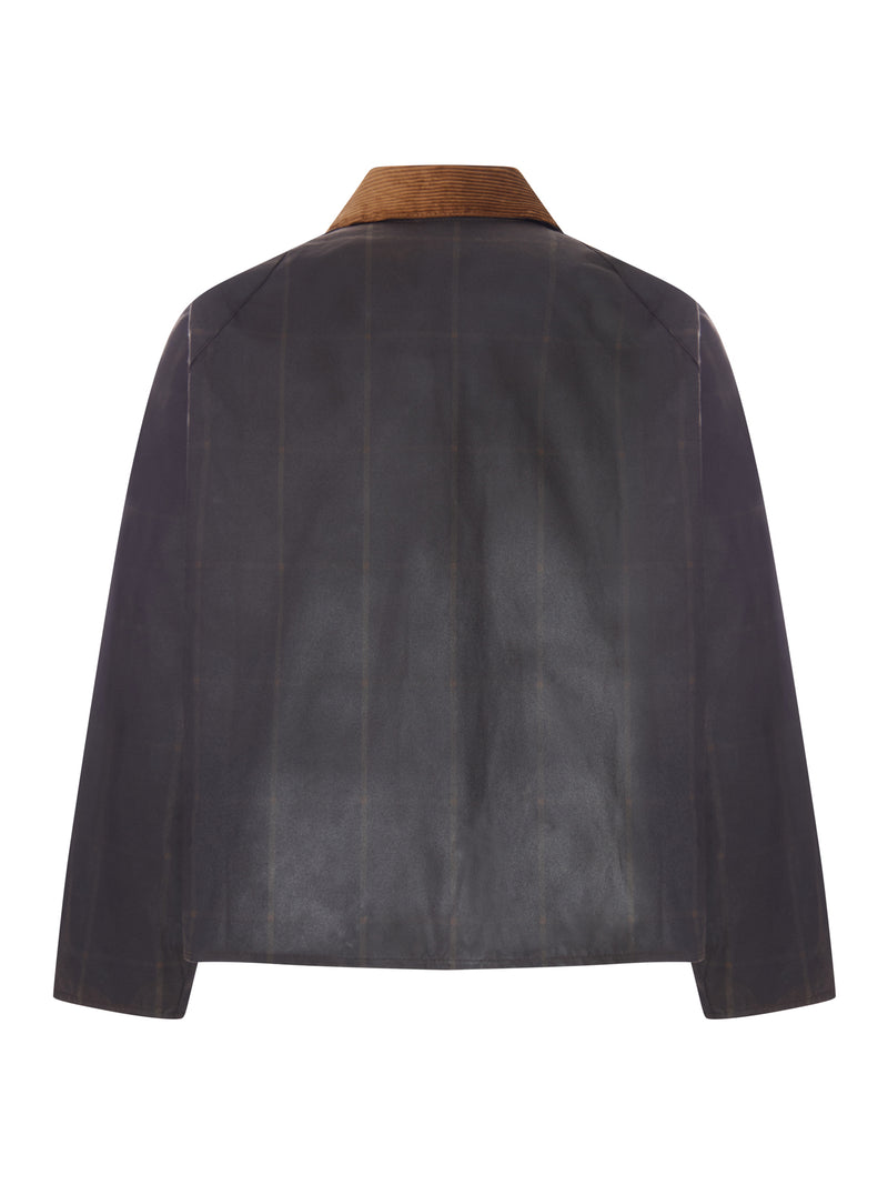 GIACCA CERATA TRANSPORT CON MOTIVO A SCACCHI GRANDI PAUL SMITH LOVES BARBOUR