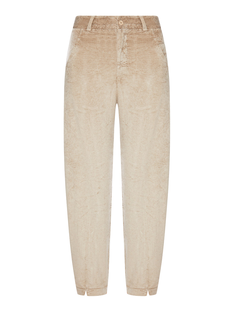 PANTALONI IN VELLUTO A COSTE
