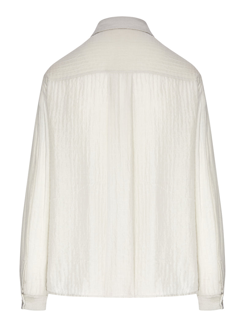 CAMICIA OVERSIZE CON TASCHE FRONTALI
