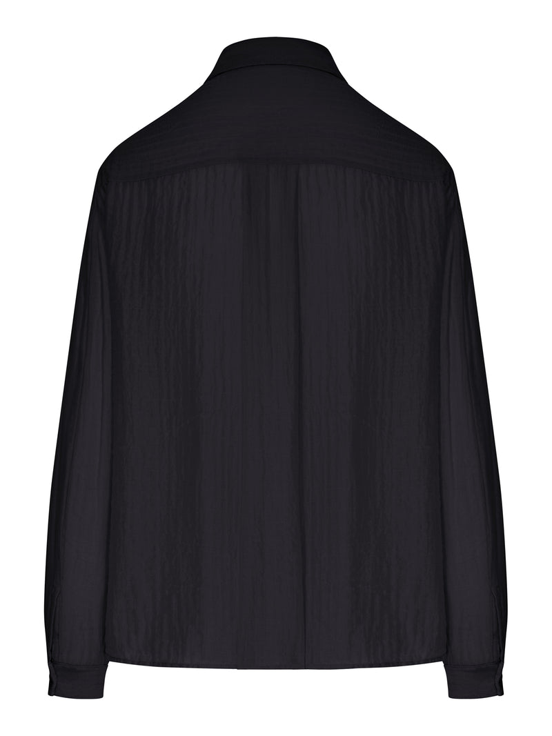 CAMICIA OVERSIZE CON TASCHE FRONTALI