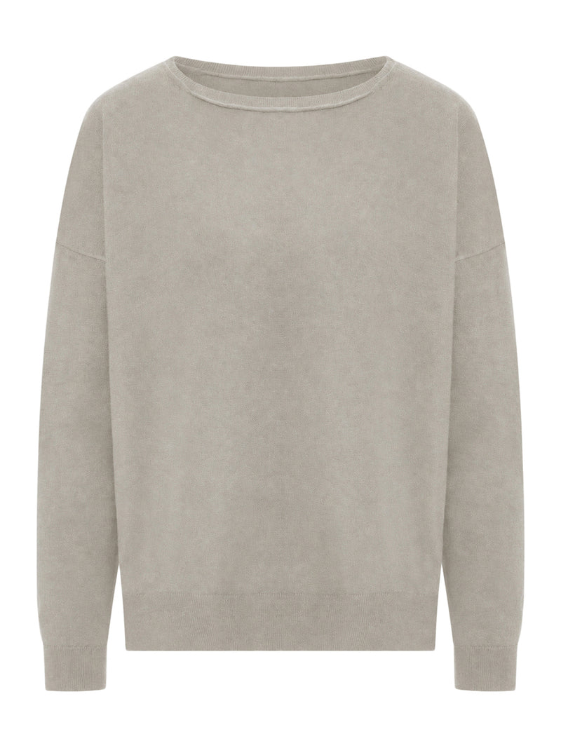 MAGLIA OVERSIZE CON SCOLLO A BARCA