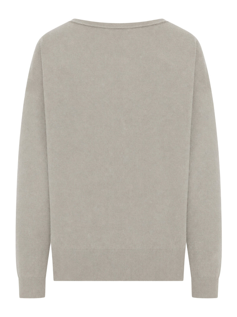 MAGLIA OVERSIZE CON SCOLLO A BARCA