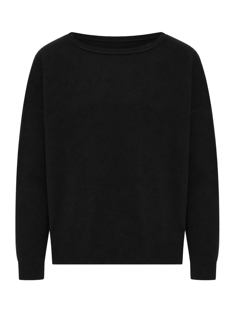 MAGLIA OVERSIZE CON SCOLLO A BARCA