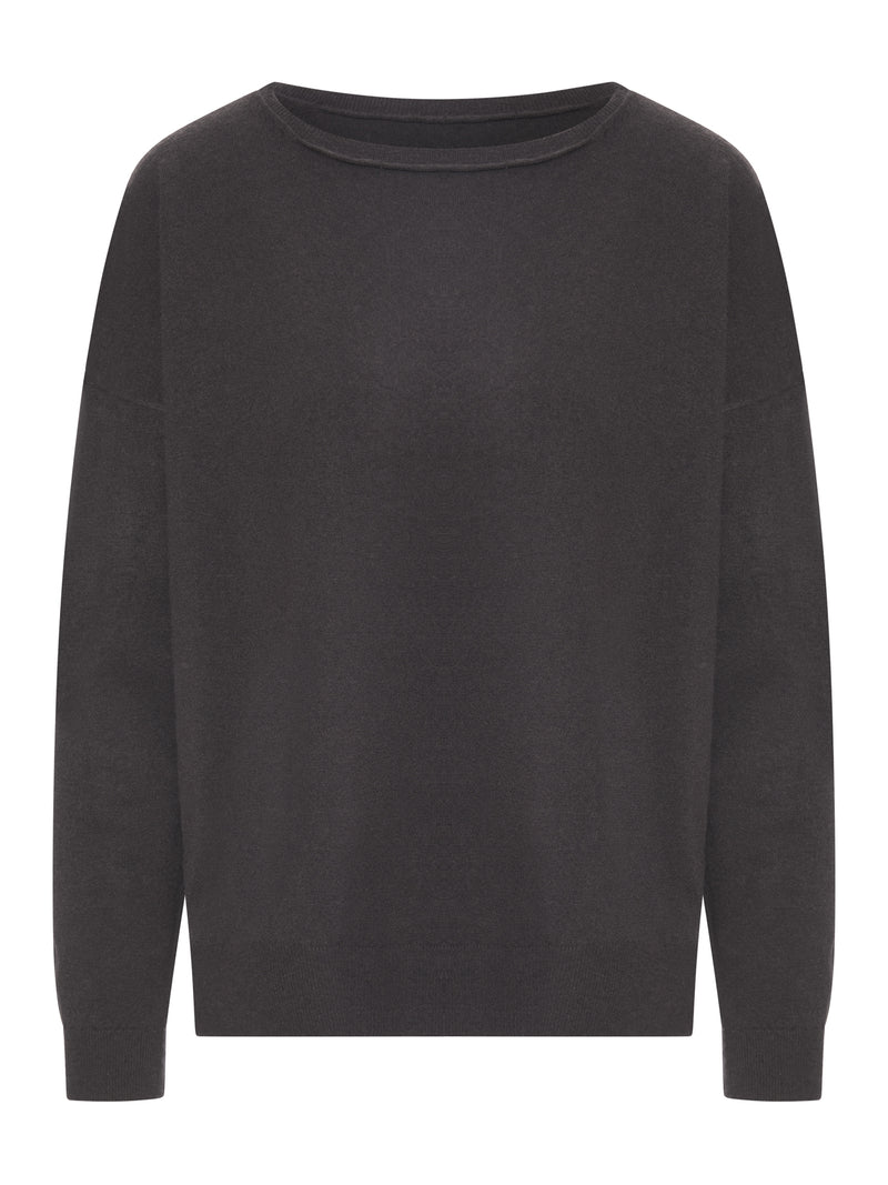 MAGLIA OVERSIZE CON SCOLLO A BARCA
