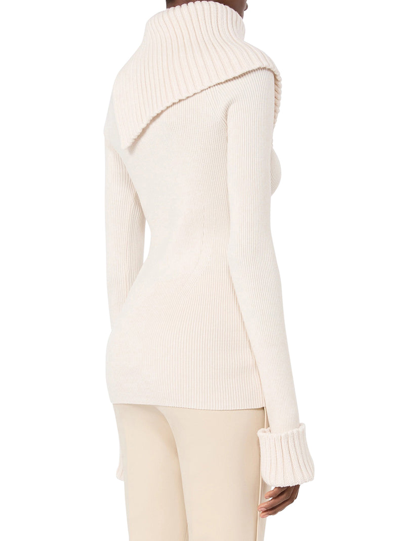 MAGLIA ADERENTE IN LANA STRETCH