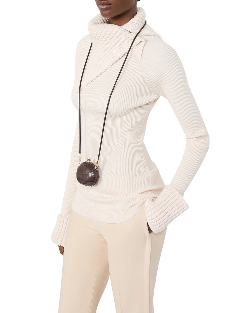 MAGLIA ADERENTE IN LANA STRETCH