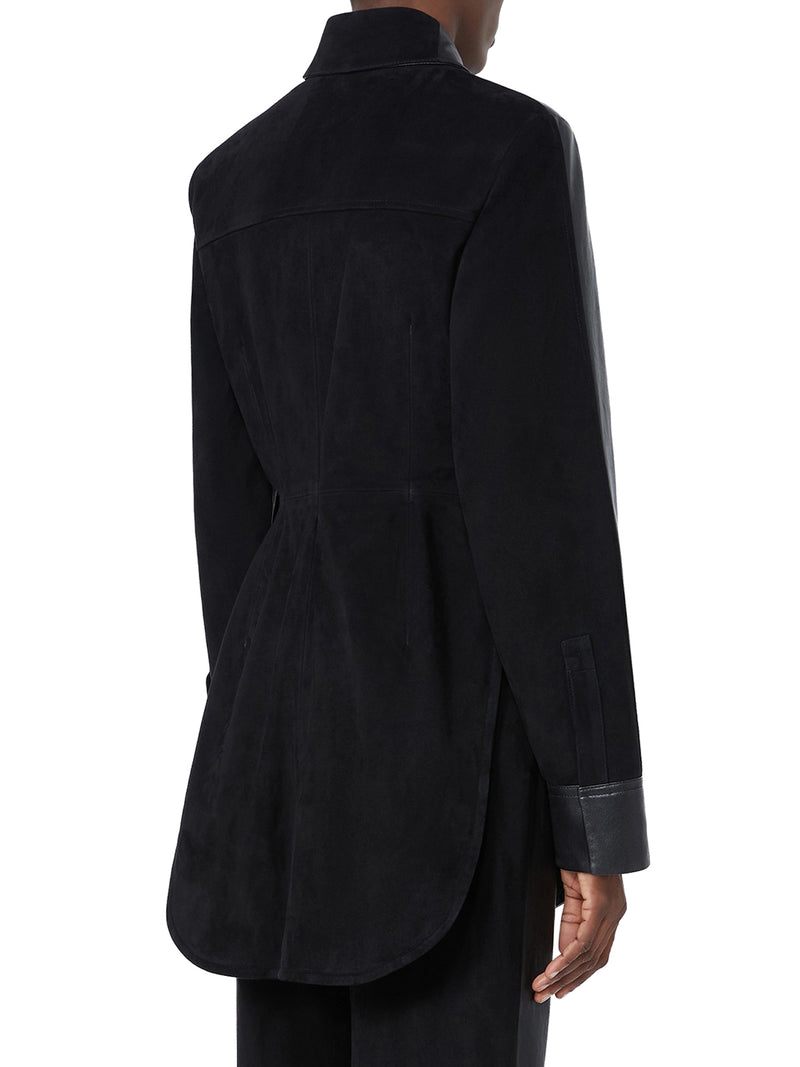 CAMICIA COCCOLE LUNGA IN PELLE