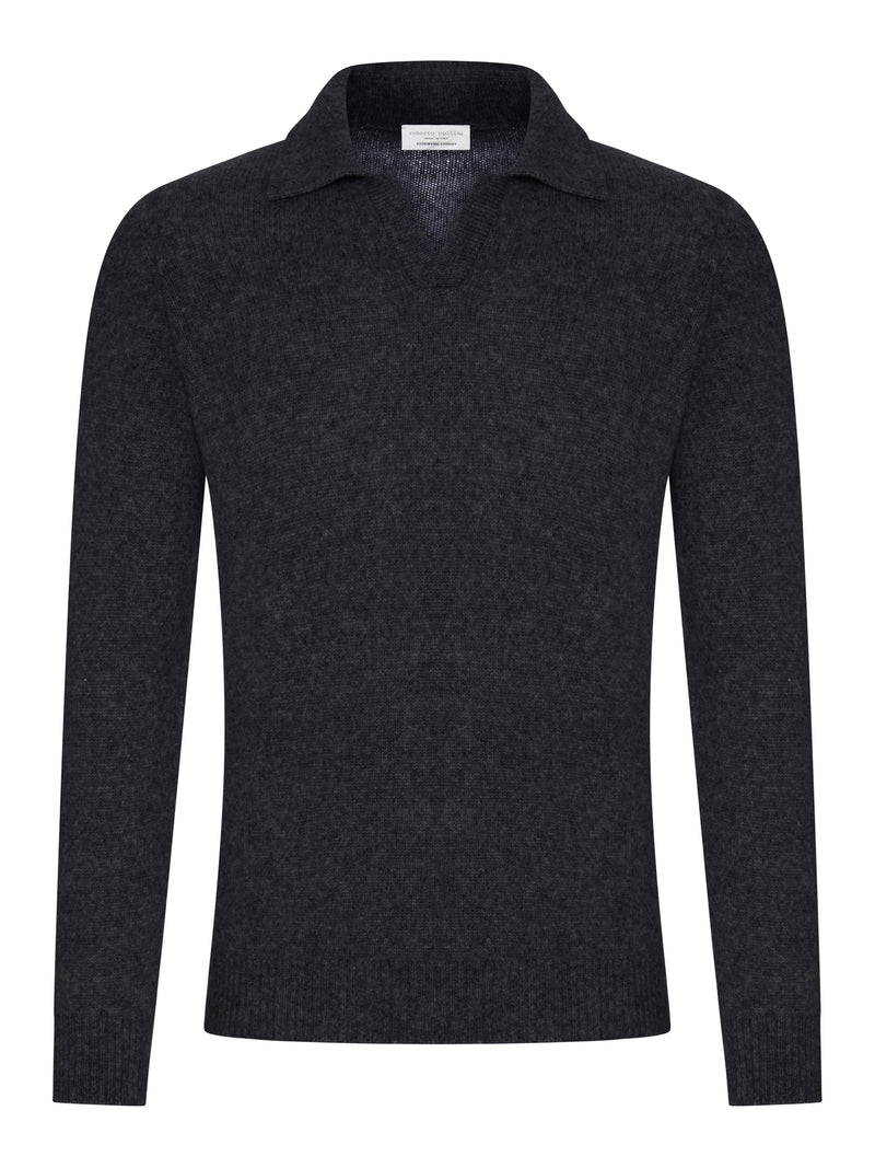 MAGLIONE A POLO IN LANA