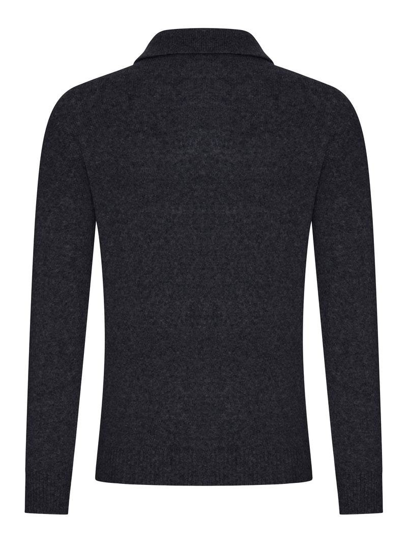 MAGLIONE A POLO IN LANA