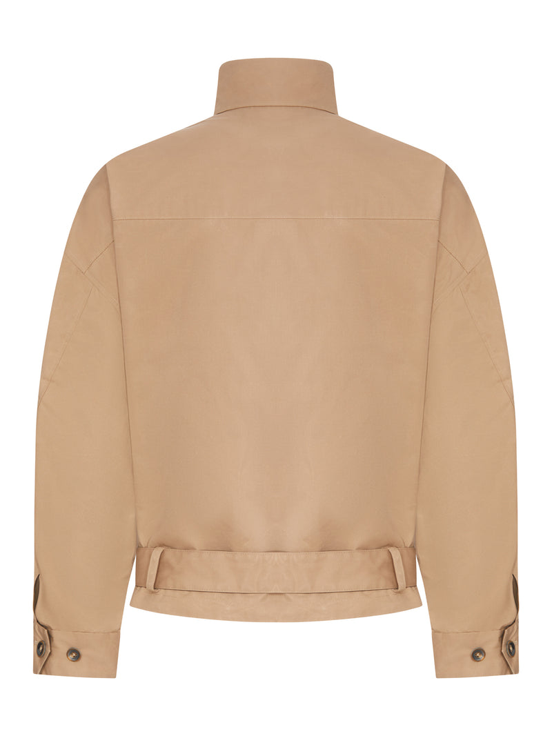 BLOUSON REVERSIBILE IN COTONE CON CINTURA