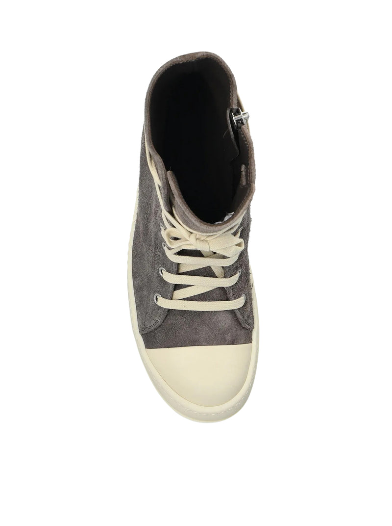 SNEAKER HIGH-TOP IN PELLE SCAMOSCIATA