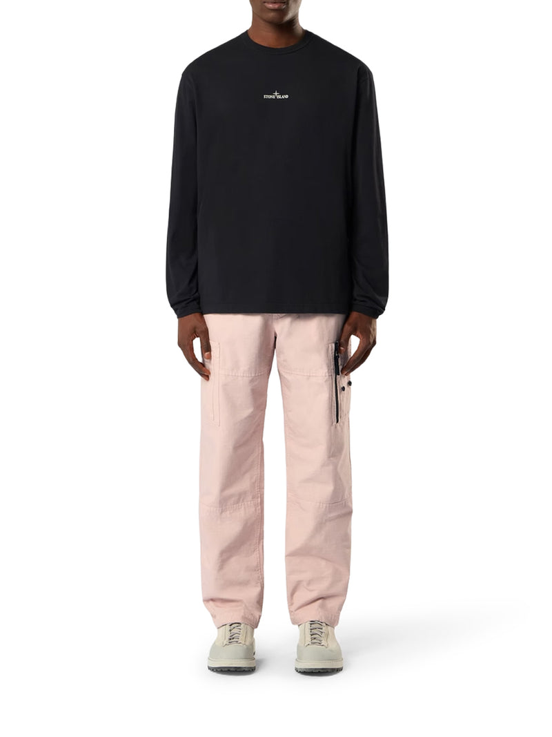 T-SHIRT A MANICA LUNGA CON STAMPA ‘BLURRED COMPASS
