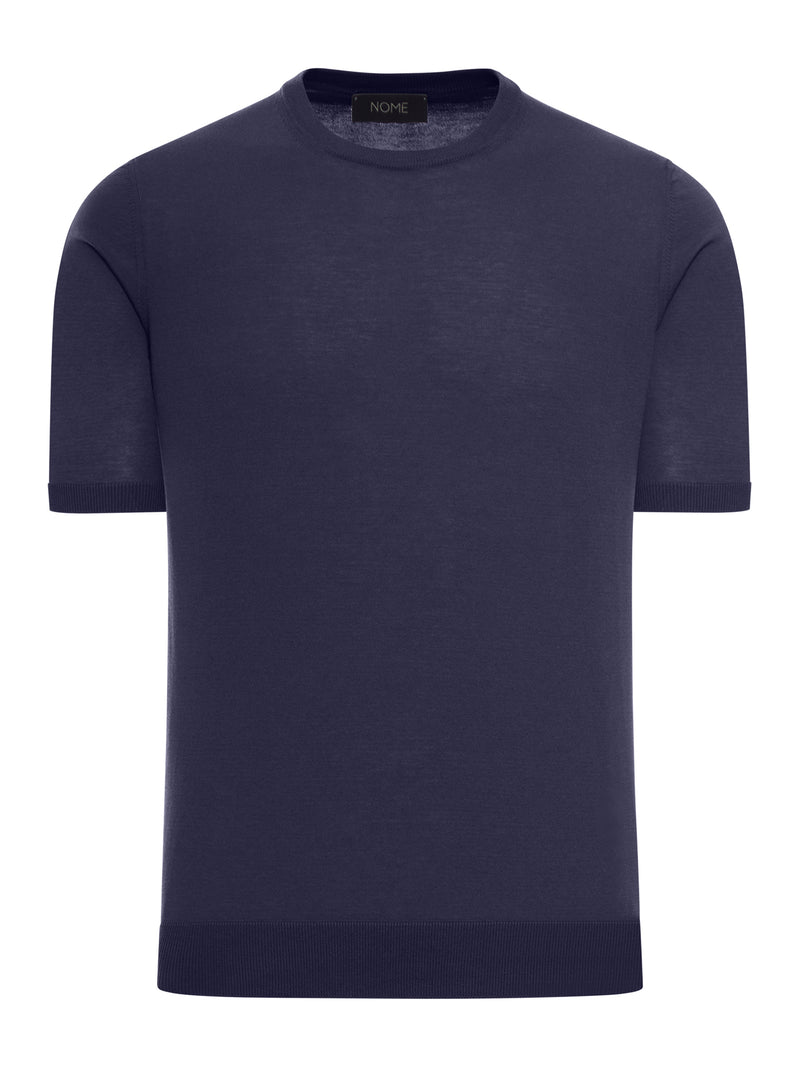 T-SHIRT GIROCOLLO IN MAGLIA DI COTONE