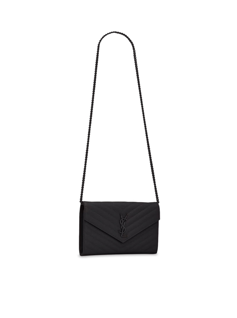 POCHETTE CON CATENA CASSANDRE CLASSICA IN PELLE GRAIN DE POUDRE