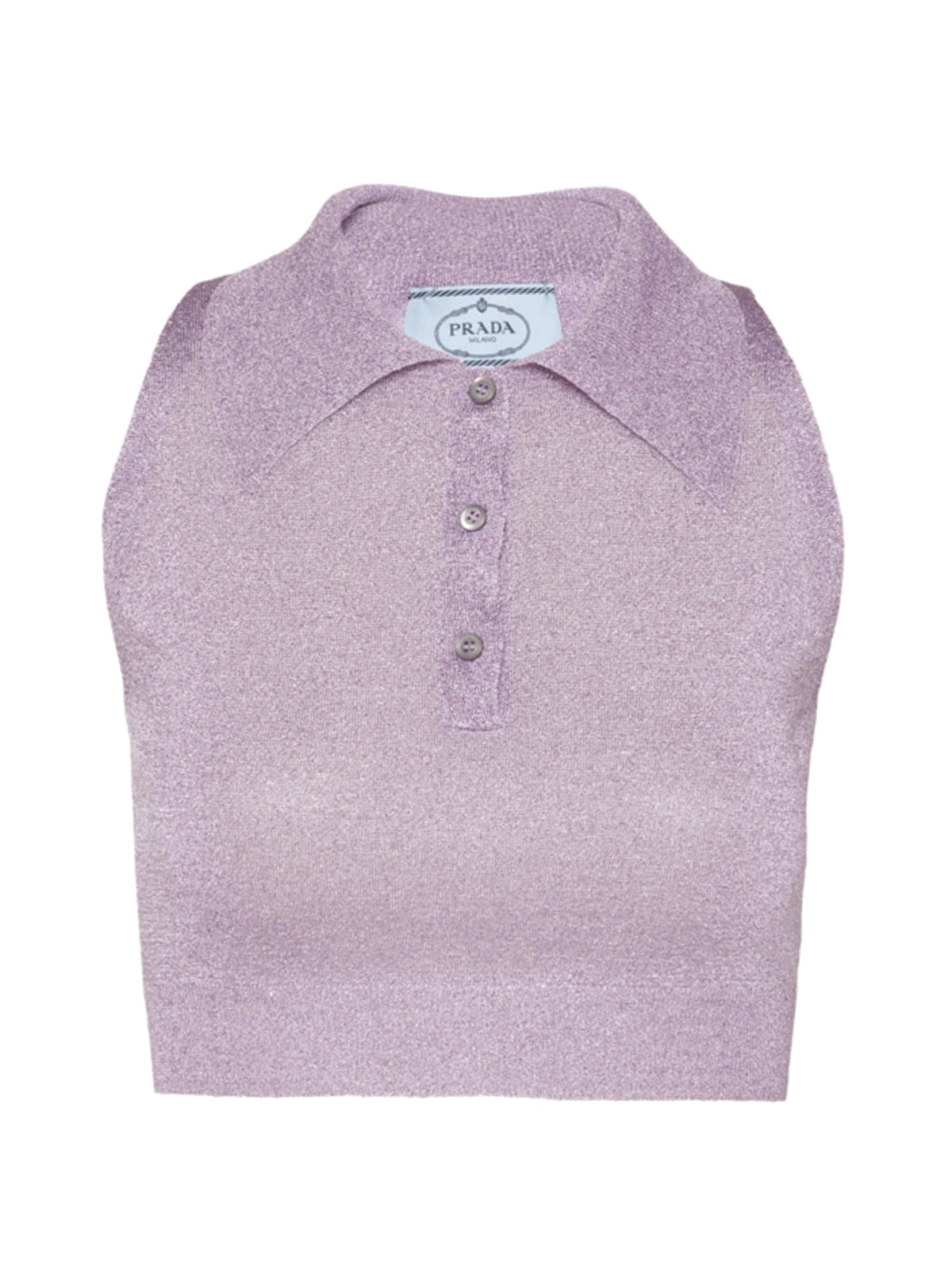 Crop top in lurex