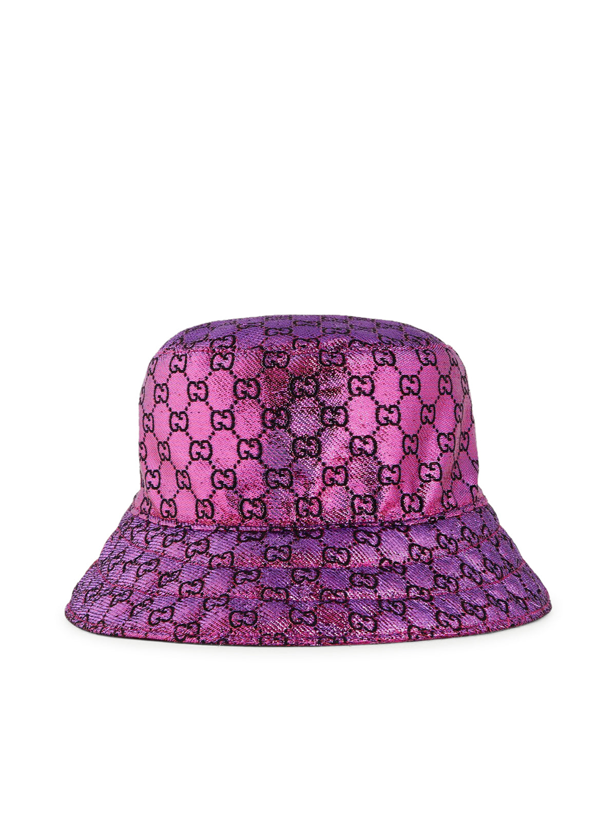 Cloche reversibile GG con motivo jacquard in lamé
