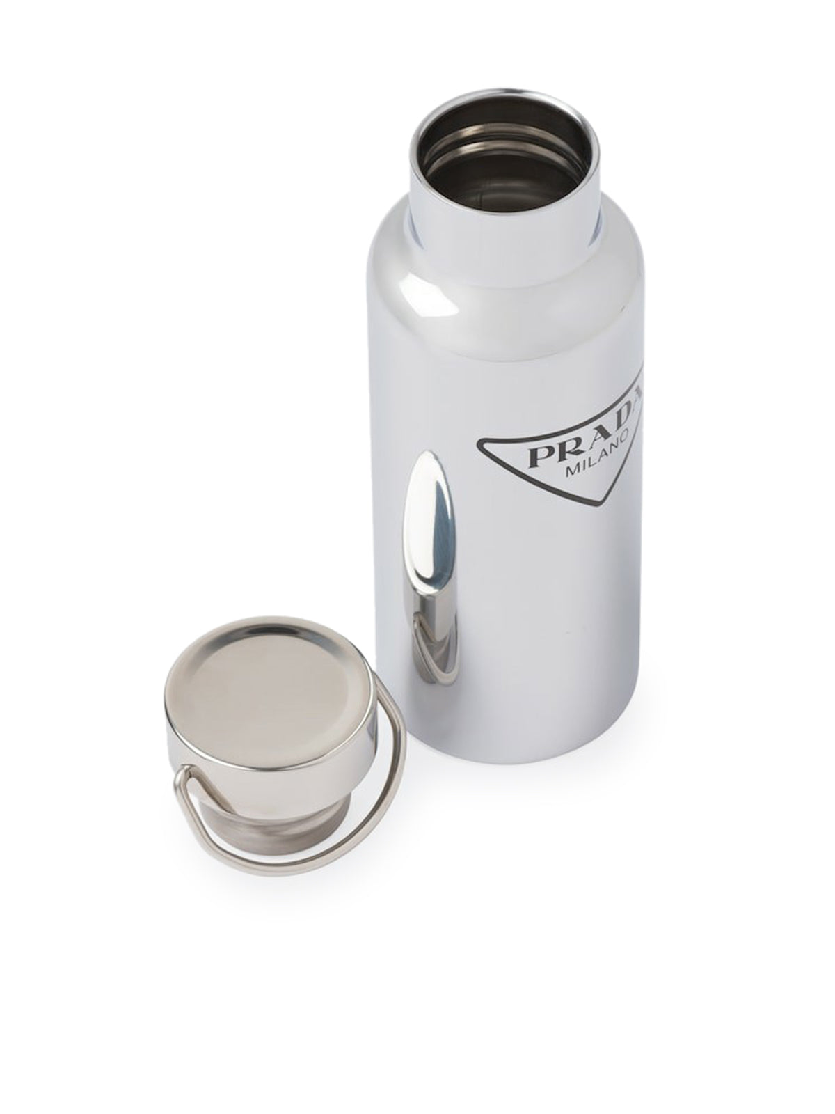 Prada Borraccia In Acciaio Inox 350 Ml in Gray