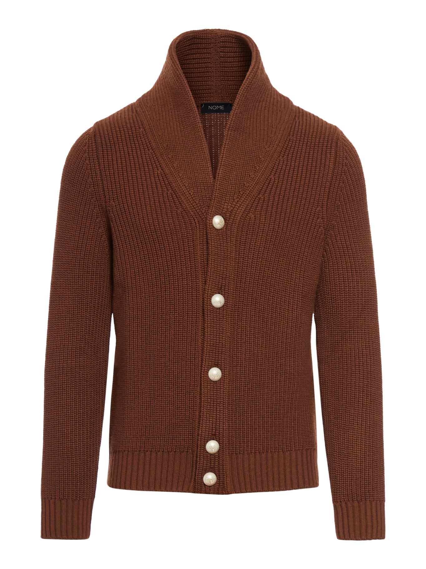 cardigan con bottoni oro