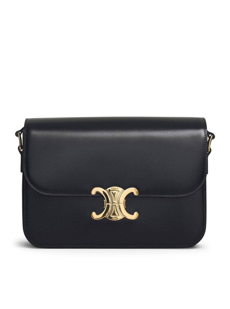 BORSA TRIOMPHE CLASSIQUE IN PELLE DI VITELLO LUCIDA