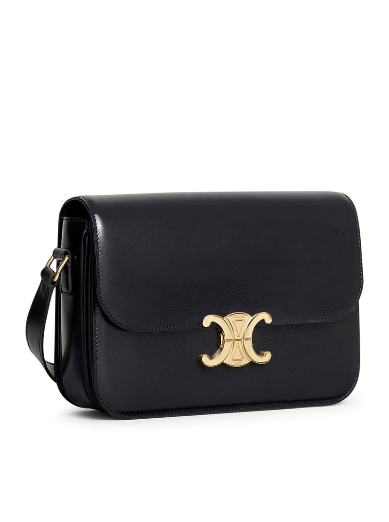 BORSA TRIOMPHE CLASSIQUE IN PELLE DI VITELLO LUCIDA