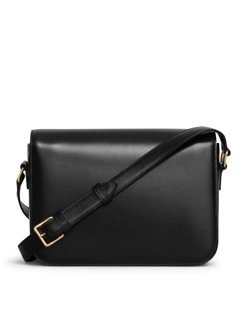 BORSA TRIOMPHE CLASSIQUE IN PELLE DI VITELLO LUCIDA