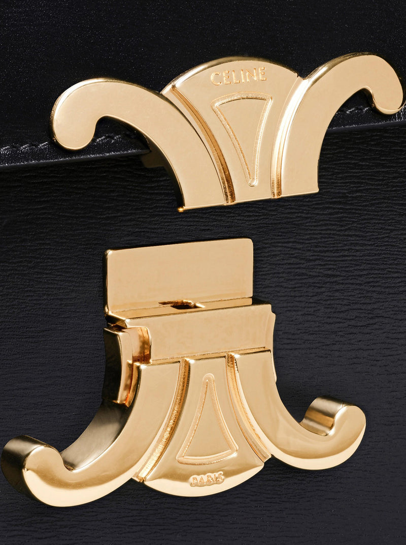 BORSA TRIOMPHE CLASSIQUE IN PELLE DI VITELLO LUCIDA