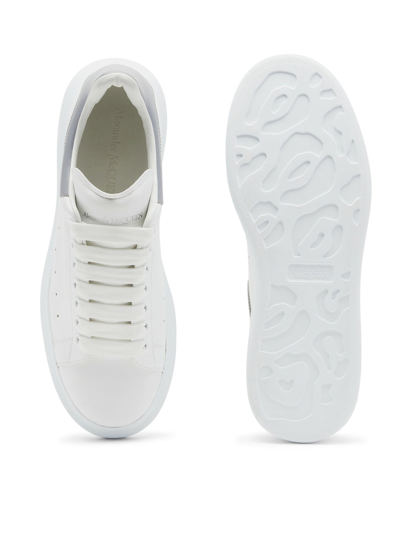 Sneaker oversize da uomo in bianco/grigio