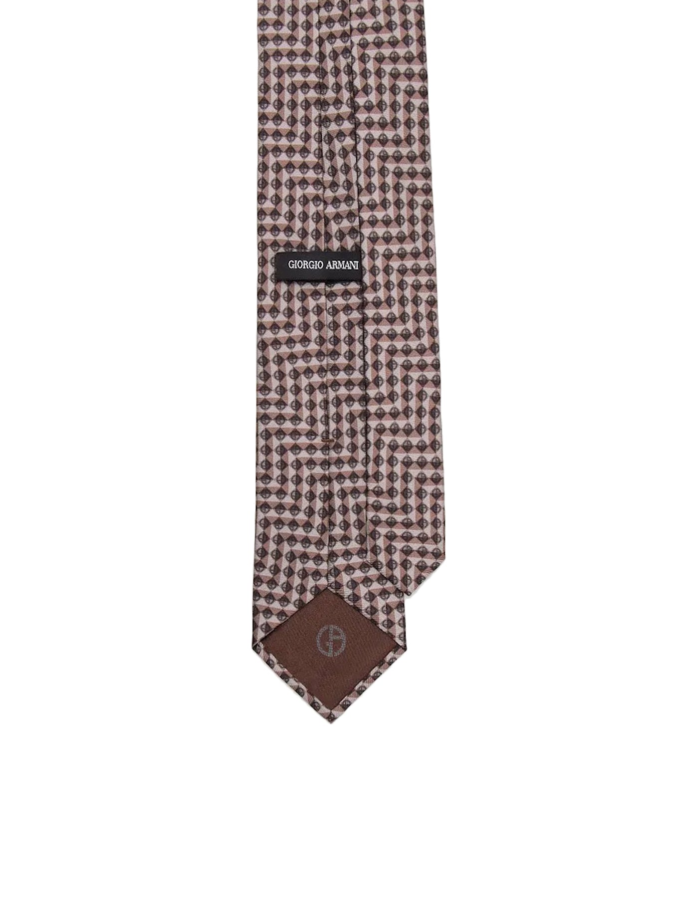 Cravatta in seta stampata Armani Sustainability Values