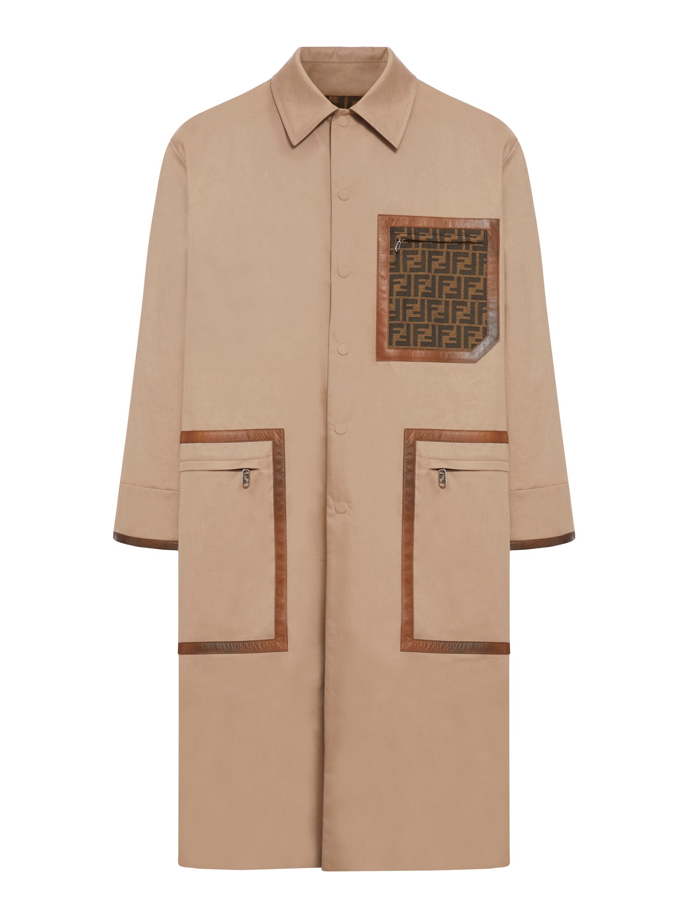 trench in tessuto marrone