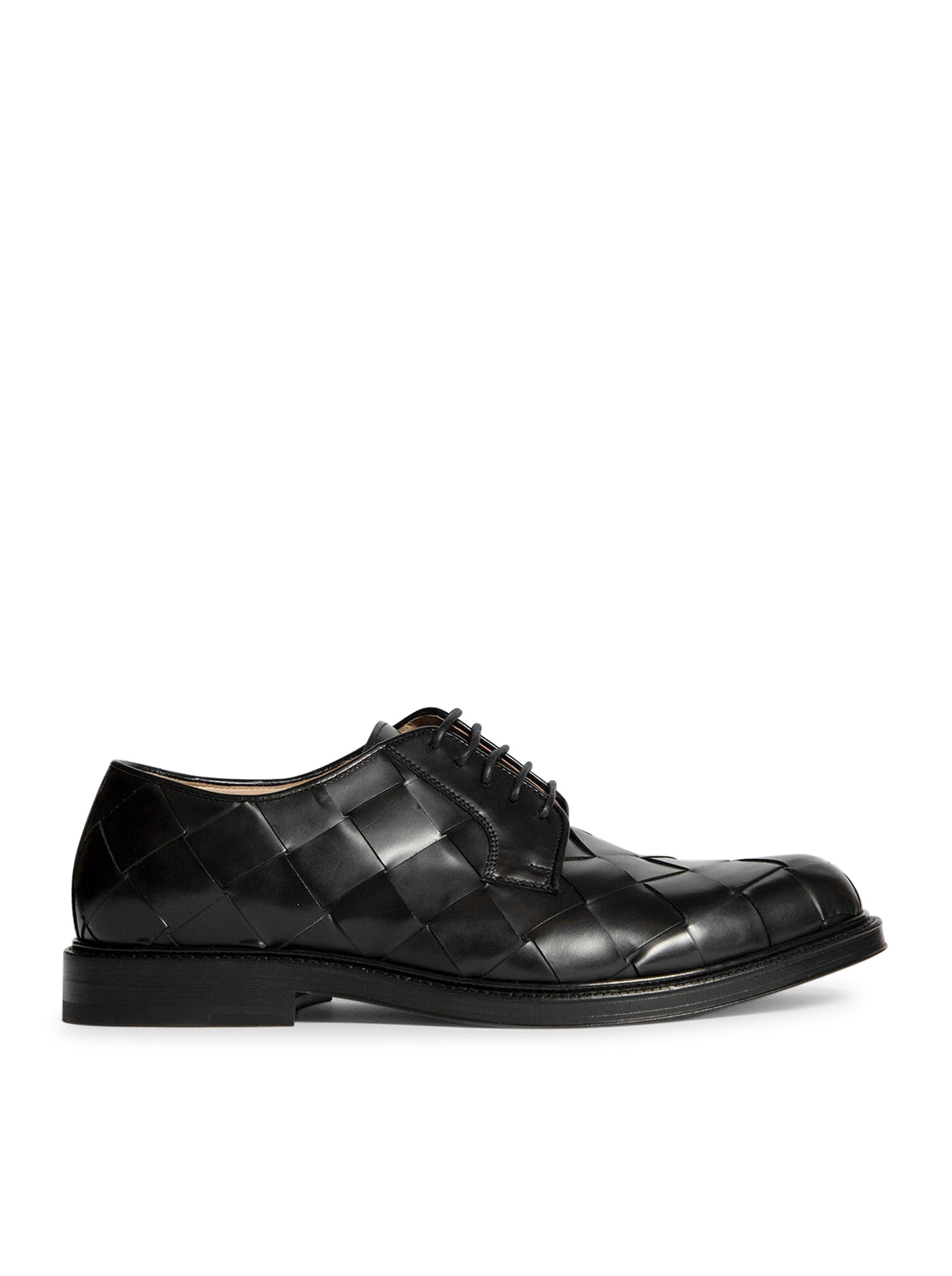 Scarpe strinGATE in pelle intrecciata nera