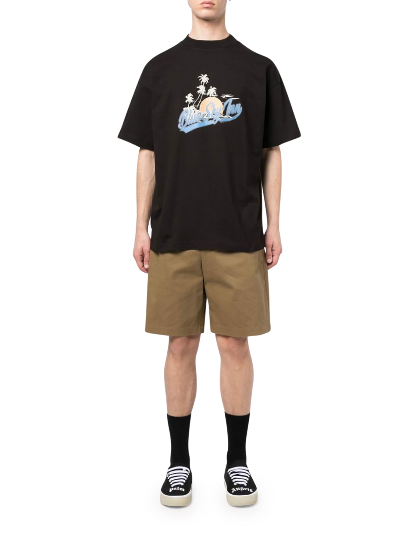 T-shirt in cotone con stampa logo