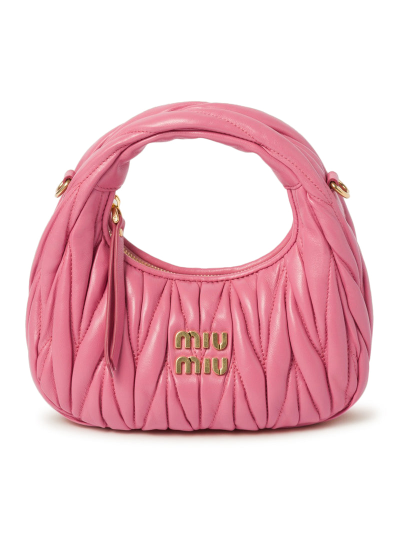 Mini borsa hobo Wander in nappa matelassé