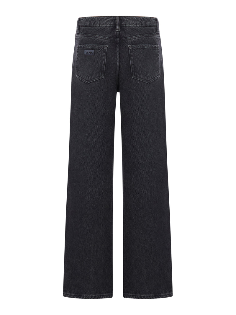 JEANS IZEY CON COULISSE NERO LAVATO