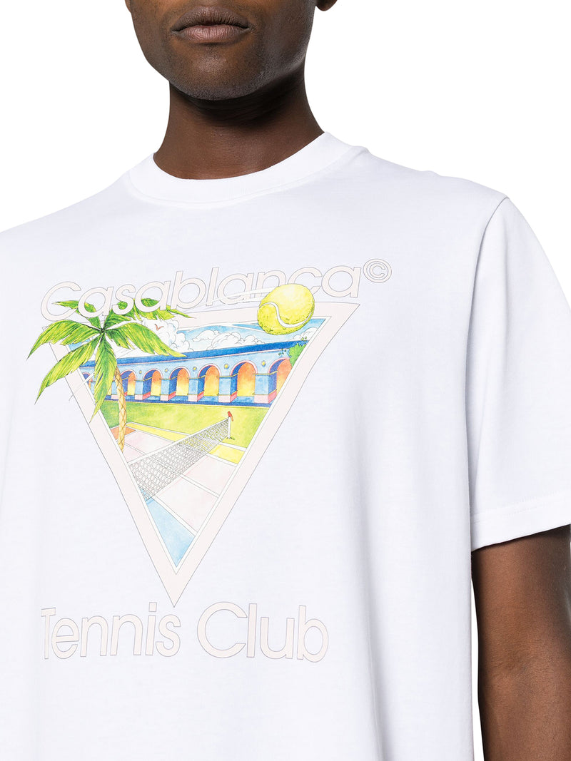 T-shirt in jersey con icona del Tennis Club