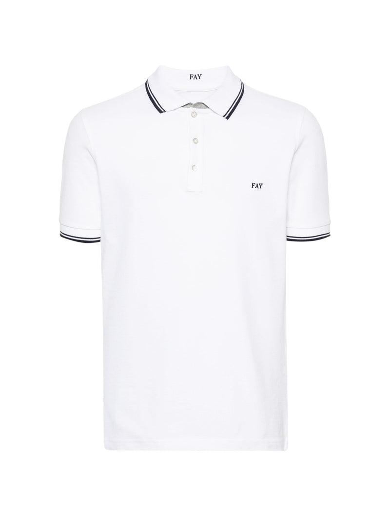 Polo con logo ricamato