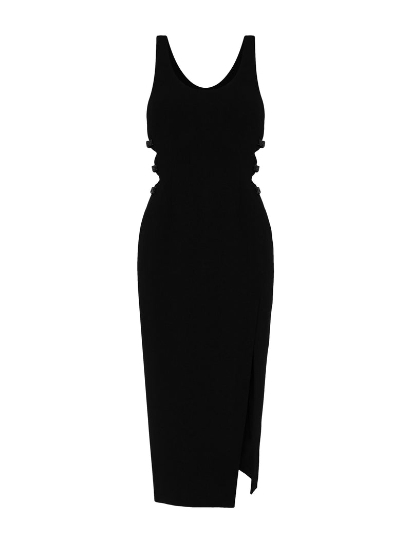 Abito midi cut-out con dettaglio fiocco