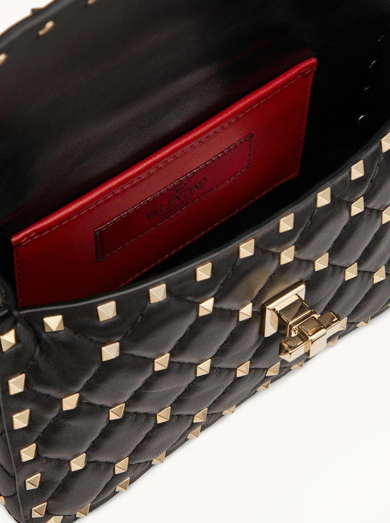 BORSA PICCOLA ROCKSTUD SPIKE IN NAPPA