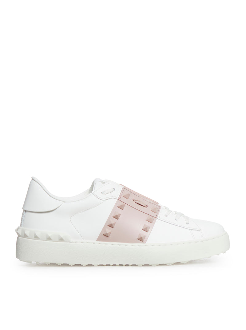 SNEAKER ROCKSTUD UNTITLED IN VITELLO CON BORCHIE IN TONO