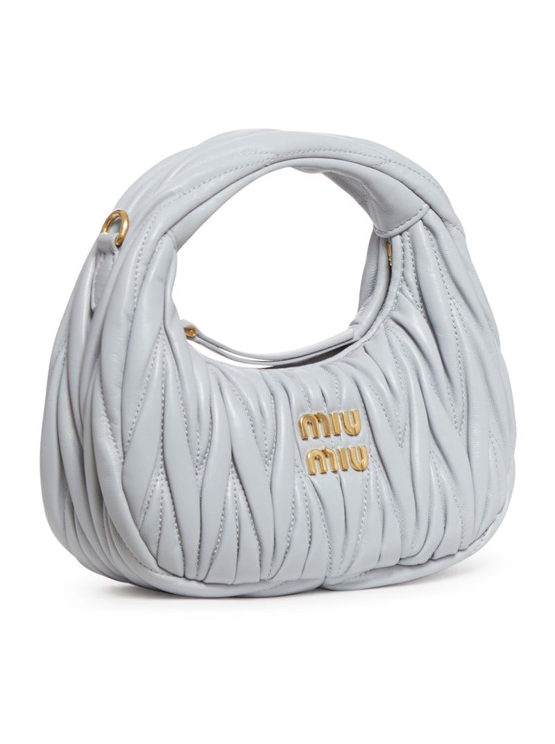 Mini borsa hobo Wander in nappa matelassé