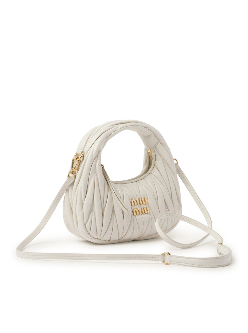 Mini borsa hobo Wander in nappa matelassé