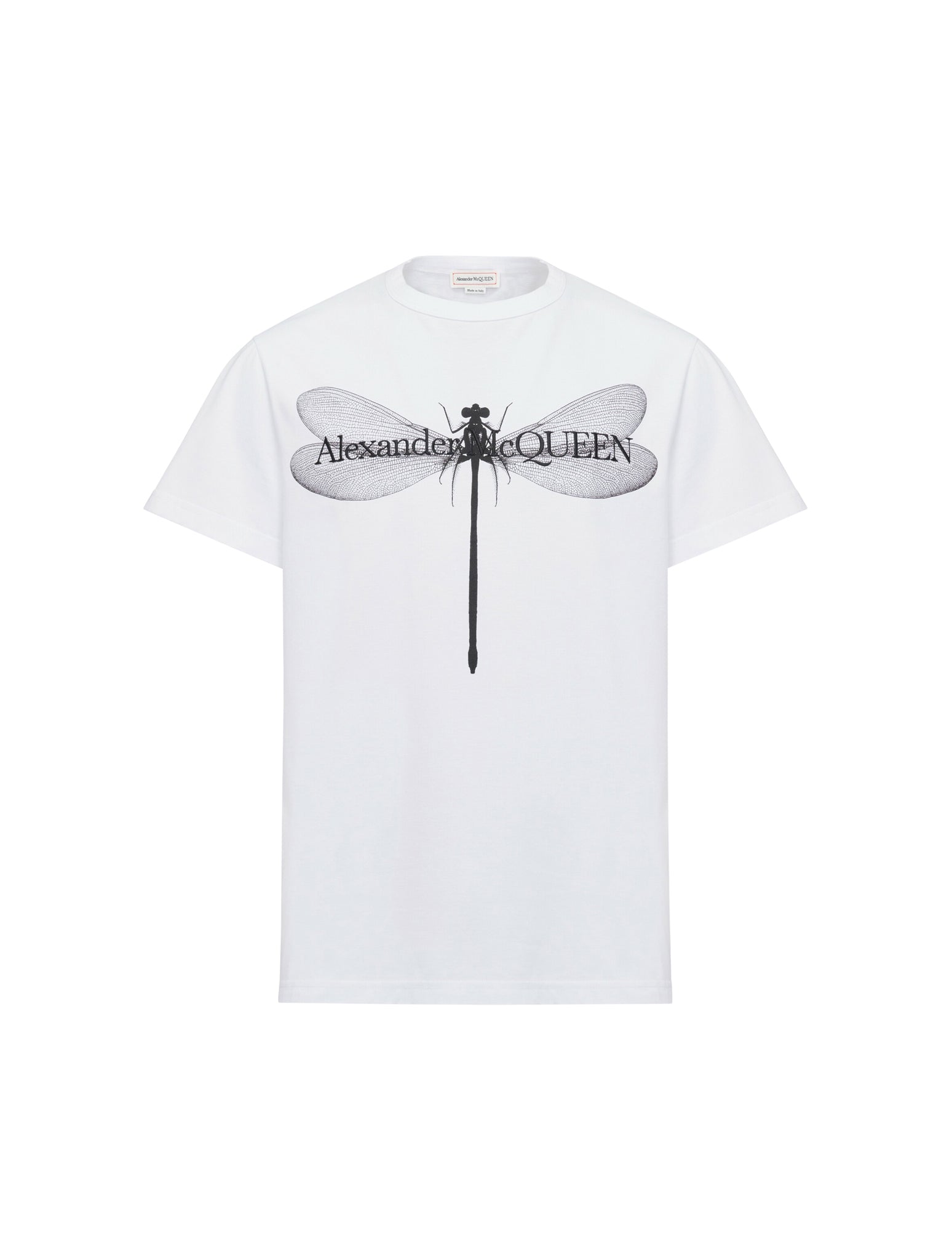 T-shirt da uomo Dragonfly in bianco/nero