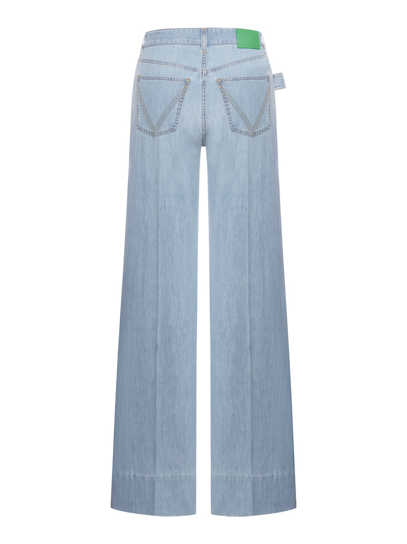 PANTALONI IN DENIM SCOLORATO LEGGERO