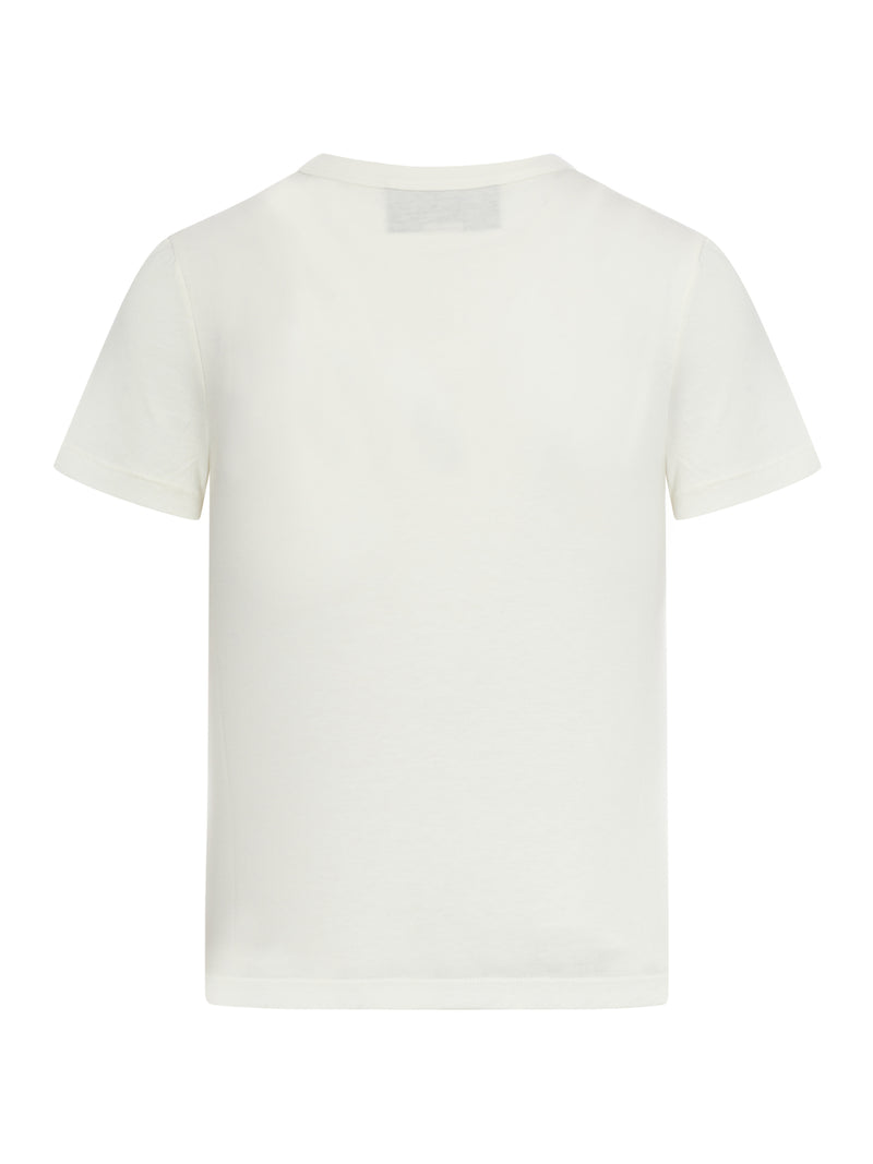 T-SHIRT IN COTONE CON STAMPA INCROCIO GG GUCCI 1921