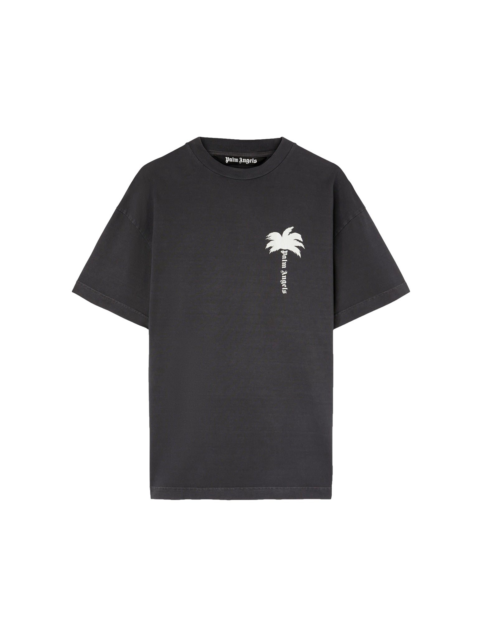 T-shirt in cotone con stampa palme