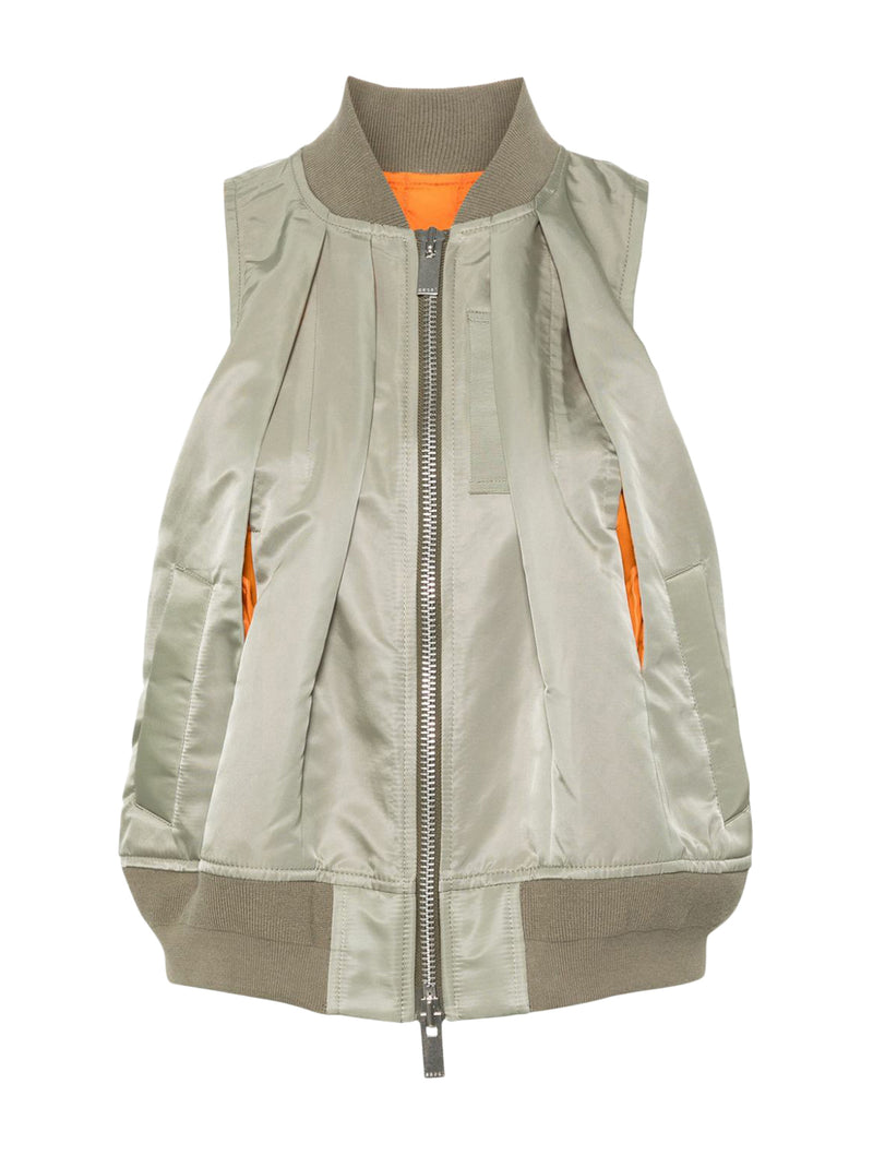 Gilet con pieghe